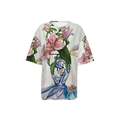 Pink Flowers Vase  Oversized T-Shirt