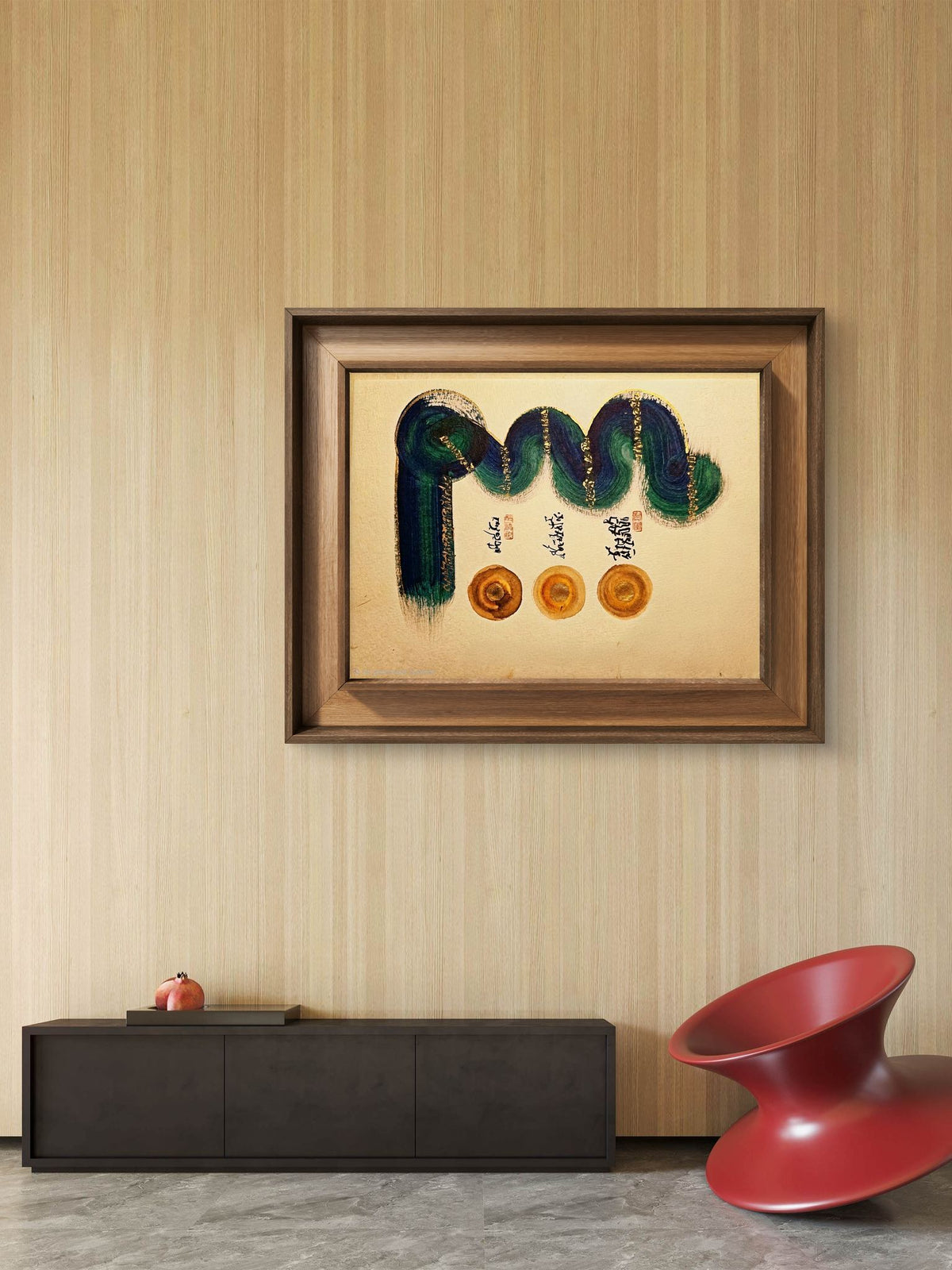 Tibetan Calligraphy Wall Art, Om Ah Hum Buddhist Canvas Print, Dhammapada Mindfulness Decor, Sacred Geometry Painting, Zen Meditation Gift