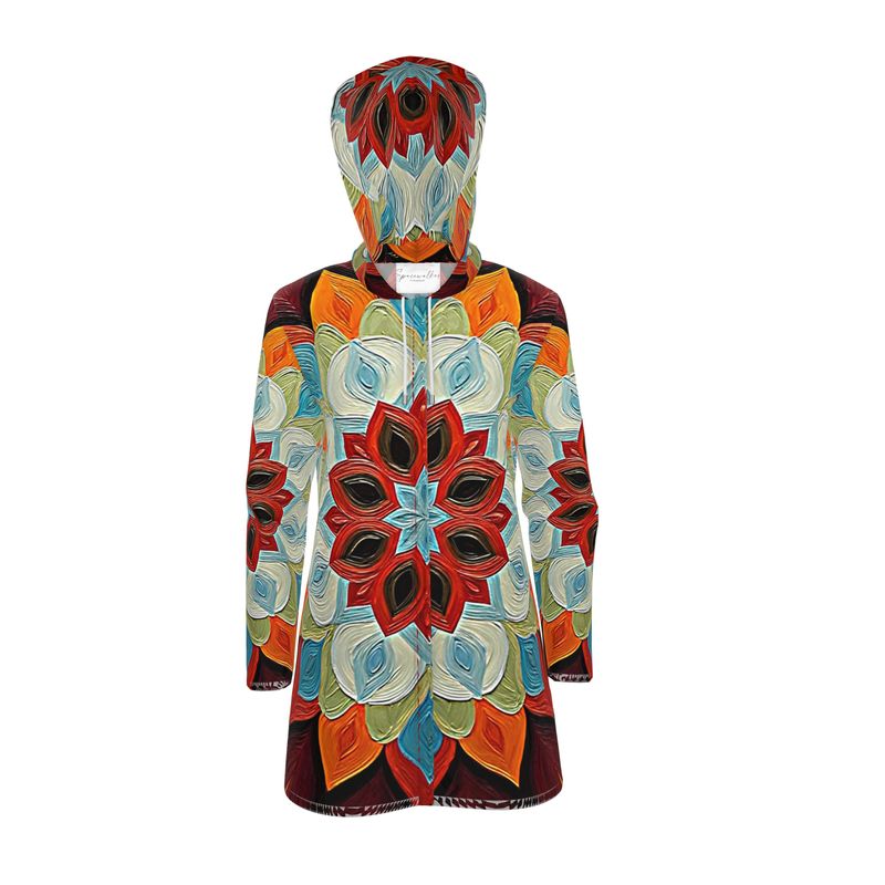 Brown Mandala Design RainCoat
