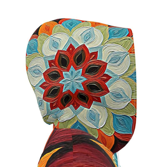 Flower Mandala Orange Blue Brown