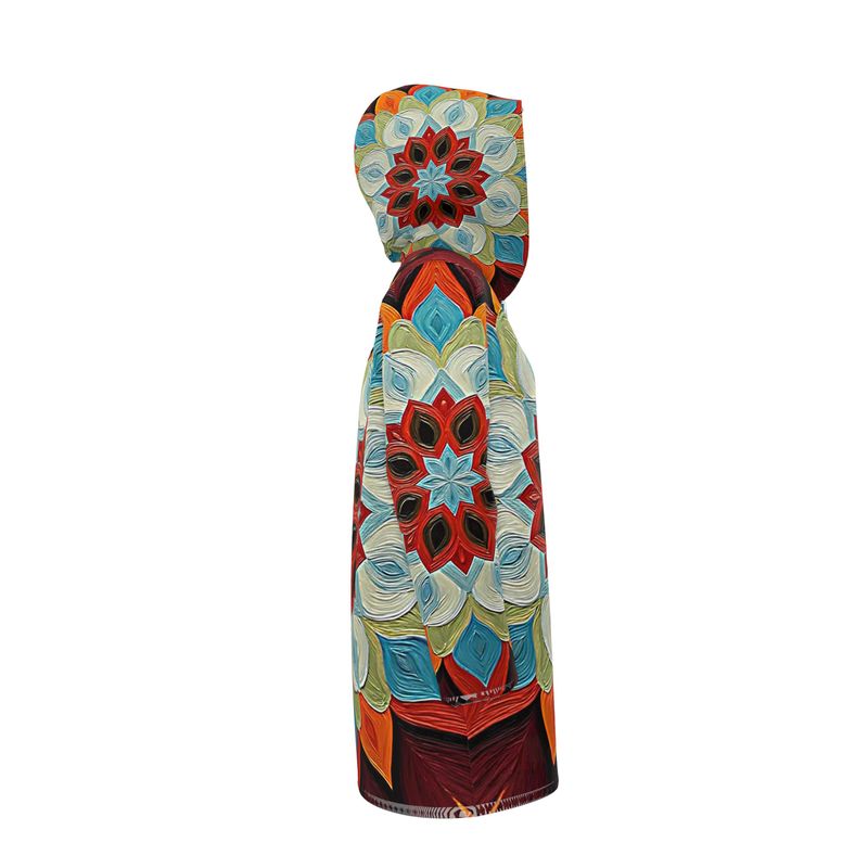 Brown Mandala Design RainCoat