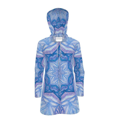 Blue Mandala Rain Coat