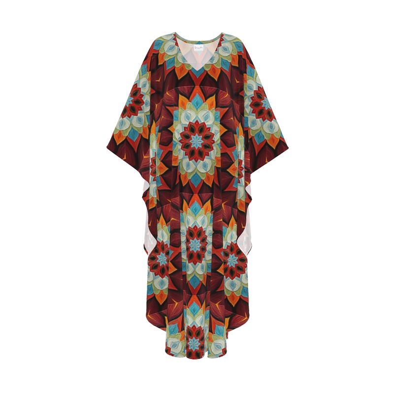 Brown Mandala Design Kaftan