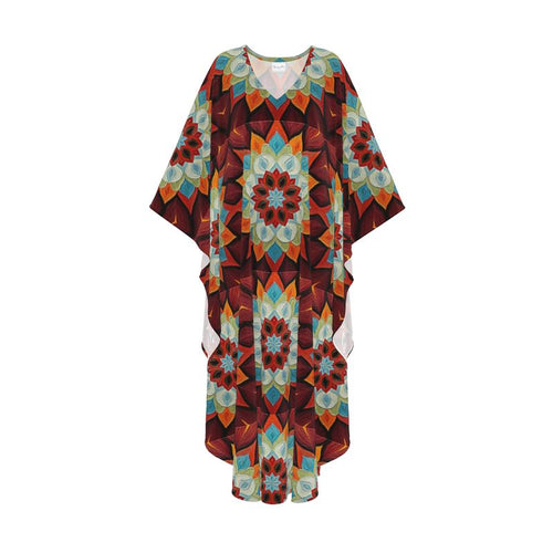 Brown Mandala Design Kaftan