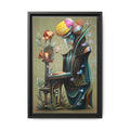 Surreal Floral Muse Matte Canvas Print — Framed Wall Art